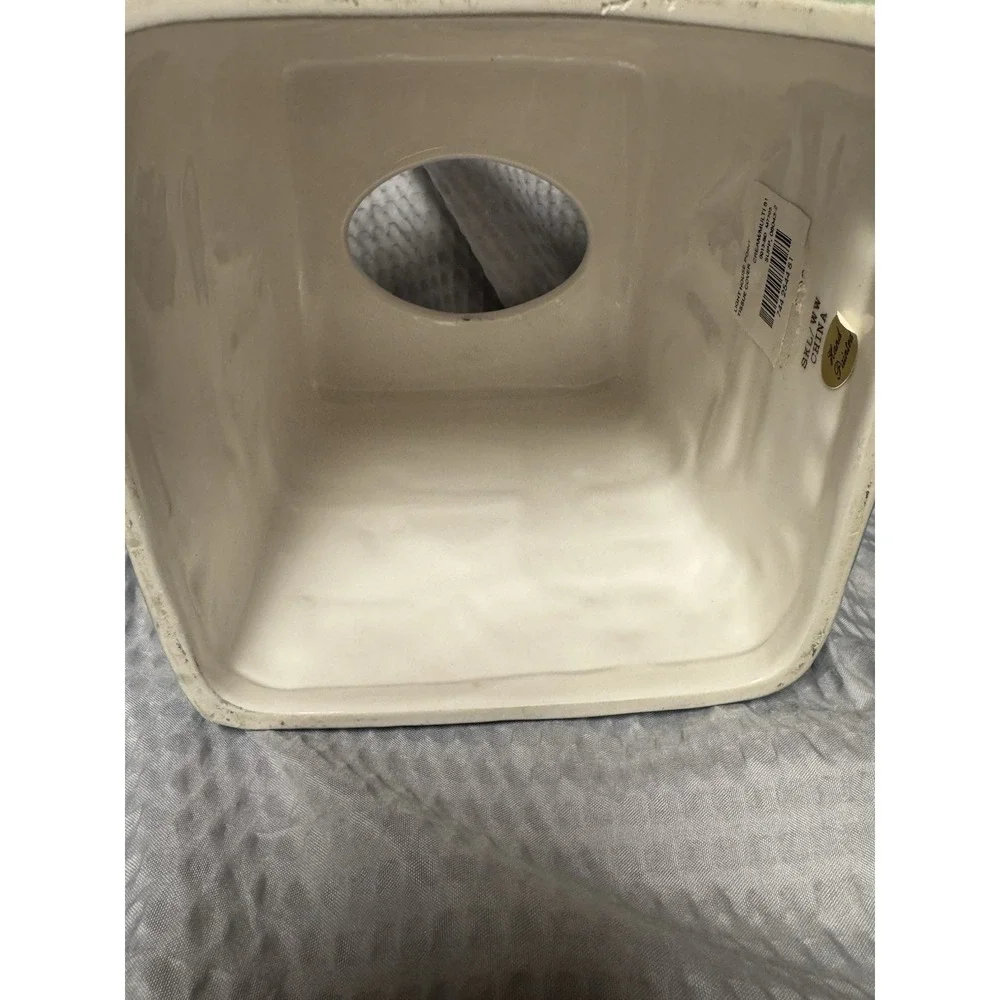 Vintage 1980s Handpainted Ceramic‎ Tissue Box Cover Lighthouse Nautical